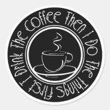 Eerst Drink ik de koffie en dan doe ik dingen