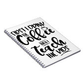 Eerst Drink ik de koffie en dan leer ik de Kindere Notitieboek (Rechterzijde)