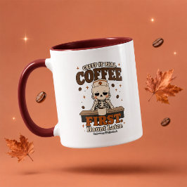 Eerst echt creepy koffie, later spoken maroon mok