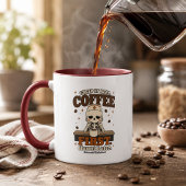 Eerst echt creepy koffie, later spoken maroon mok