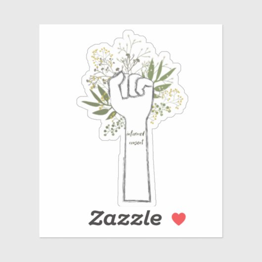 Eerst geïnformeerde toestemming sticker (Vel)