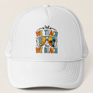 Eerst geven we les dan strandleraren Funny Summer Trucker Pet