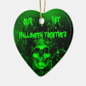Eerst Halloween samen Keramisch Ornament (Links)