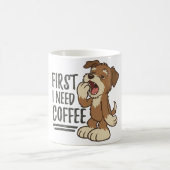 Eerst Heb Ik Koffie Pup Koffiemok (Center)