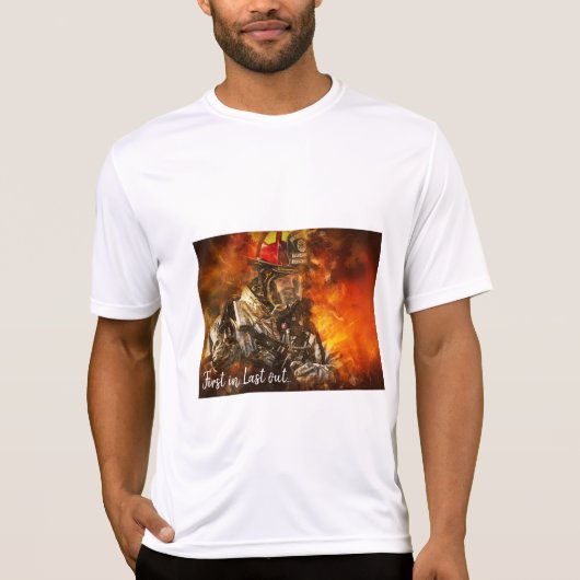Eerst in ...Afgelopen... T-shirt (Voorkant)