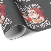 Eerst koffie, dan de Ho Hos Kerstman Cadeaupapier (Rol Hoek)