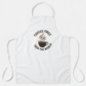 Eerst koffie, dan de wereld schort (Voorkant)