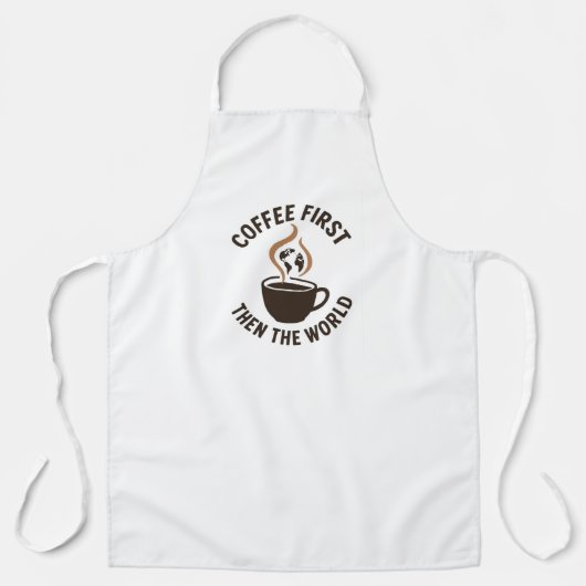 Eerst koffie, dan de wereld schort (Voorkant)