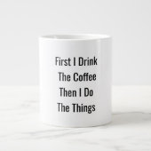 Eerst koffie dan dingen - Motivatie Mok (Voorkant)