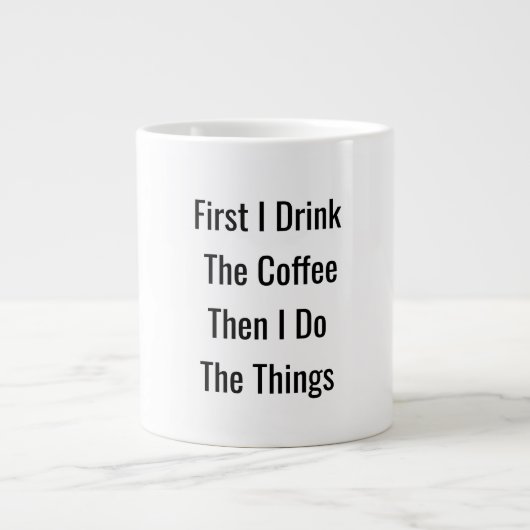 Eerst koffie dan dingen - Motivatie Mok (Voorkant)