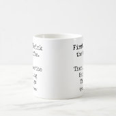 Eerst koffie, dan doe ik de bankspullen grappig koffiemok (Center)