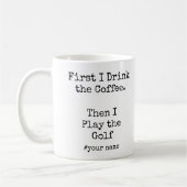 Eerst koffie, dan golf ik leuk koffiemok (Links)