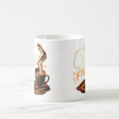 Eerst koffie, dan mensen Funny koffiemok (Center)