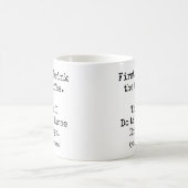 Eerst koffie, dan verpleegster dingen leuk koffiemok (Center)