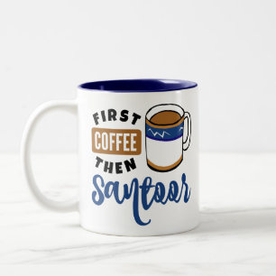 Eerst koffie en daarna Santor Music Lover Tweekleurige Koffiemok