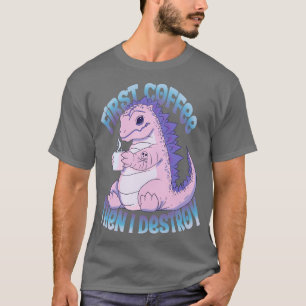 Eerst koffie en dan vernietig ik t-shirt
