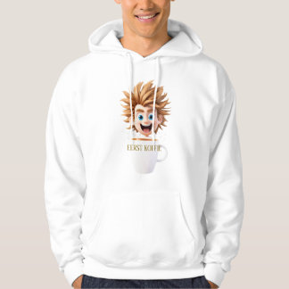 Eerst Koffie – Energiek en Grappig Hoodie