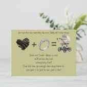 Eerst komt liefde, dan komt huwelijk.... kaart (Staand voorkant)