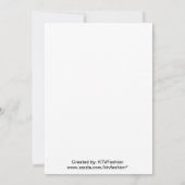 Eerst komt liefde en dan komt Baby shower uitnodig Kaart (Achterkant)