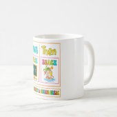 Eerst lesgeven dan strand ik verdien een zomervaka koffiemok (Voorkant rechts)