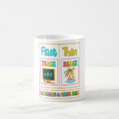 Eerst lesgeven dan strand ik verdien een zomervaka koffiemok (Center)