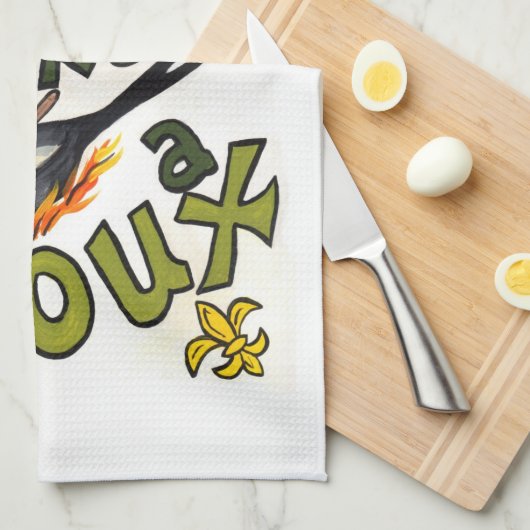 Eerst maakt u een Roux-handdoek Theedoek (Quarter Fold)