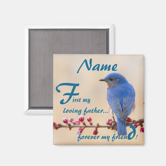 Eerst mijn liefdevolle vader magneet (Voorkant / Achterkant)