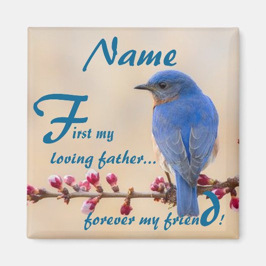 Eerst mijn liefdevolle vader magneet (Voorkant)