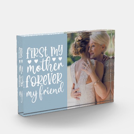 Eerst mijn moeder voor altijd mijn vriend fotoblok (Links)