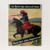 Eerst miste ze hem. Dan werd haar doel verbeterd Legpuzzel (Verticaal)