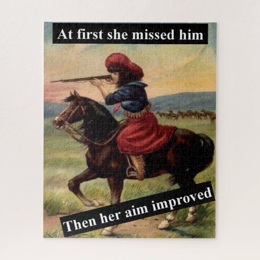 Eerst miste ze hem. Dan werd haar doel verbeterd Legpuzzel (Verticaal)