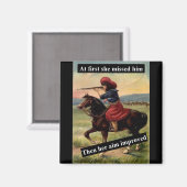 Eerst miste ze hem. Dan werd haar doel verbeterd Magneet (Voorkant / Achterkant)