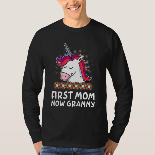 Eerst moeder, nu oma Moederdag oma ouders T-shirt (Voorkant)