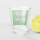 Eerst recht op de roodharige Funny St. Patrick's D Shot Glas (Achterkant)