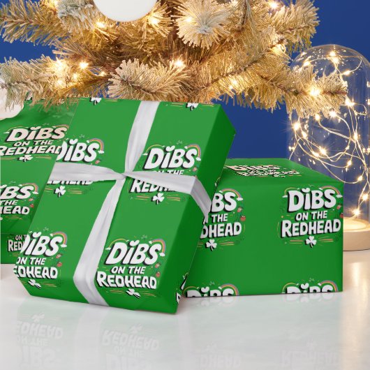 Eerst recht op de roodharige leuke St. Patrick's D Cadeaupapier (Feestdagen)