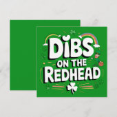 Eerst recht op de roodharige leuke St. Patrick's D Kaart (Voorkant / Achterkant)