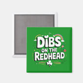 Eerst recht op de roodharige leuke St. Patrick's D Magneet (Voorkant / Achterkant)