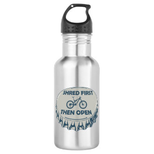 Eerst shredden, dan mountainbiken waterfles 