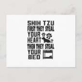 eerst stelen ze je hart en dan je bed briefkaart (Voorkant)