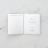 eerst vaderdag zoon Vouwkaart Kaart (Binnen)