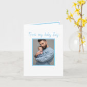 eerst vaderdag zoon Vouwkaartje Kaart (Gele Bloem)