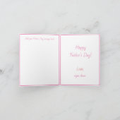 eerst. vadersdag dochter Vouwbare wenskaart Kaart (Binnen)
