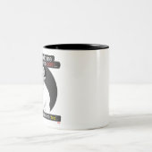 eerst vertelde hij me dat mijn verhaal cool was .. tweekleurige koffiemok (Center)