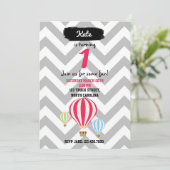 Eerstdaagse uitvindingen van Hot Air Luchtballons Kaart (Staand voorkant)