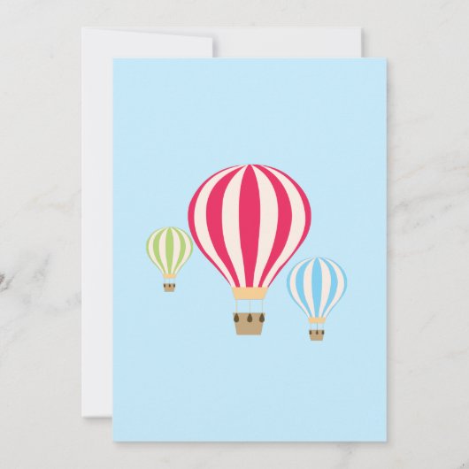 Eerstdaagse uitvindingen van Hot Air Luchtballons Kaart (Achterkant)