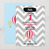 Eerstdaagse uitvindingen van Hot Air Luchtballons Kaart (Voorkant / Achterkant)