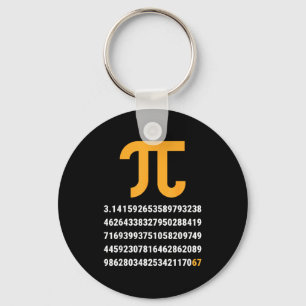 Eerste 100 Cijfers Van Pi 67 Nerds Geeks Wiskunde Sleutelhanger