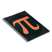 Eerste 10.000 cijfers van Pi in blauw en oranje Notitieboek (Rechterzijde)