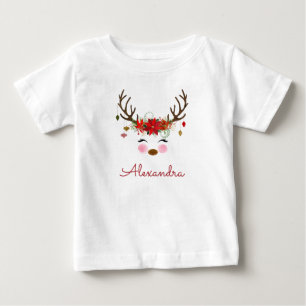 Eerste 1e kerst rendier monogram