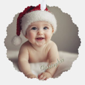 Eerste 1e Kerstmis Grootouders Memento Keepsake Ornament Kaart (Achterkant)